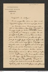 Nachlass Franz Steindachner, Brief von Chr. Lütken an Franz Steindachner (03.05.1875), Inv.Nr. 317.01, Seite 1